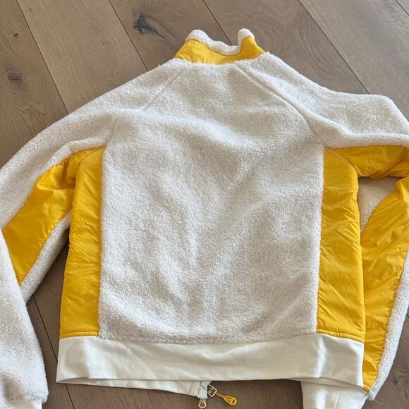 Joe's Jeans Yellow and White Fleece Jacket - Picture 5 of 5